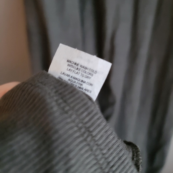 Joah Brown Plunge Tie Midi Dress in Mineral Flexrib size S/M NWT - Picture 10 of 11